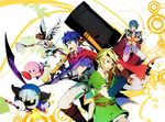  6+boys 6boys azkn fire_emblem ike kid_icarus kirby kirby_(series) link male male_focus marth meta_knight multiple_boys pit pit_(kid_icarus) pixiv_thumbnail resized super_smash_bros. the_legend_of_zelda 