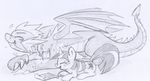  cutie_mark dragon equine female feral friendship_is_magic hair horn horse lolover long_hair male mammal monochrome my_little_pony pony scalie sketch spike_(mlp) twilight_sparkle_(mlp) 