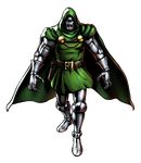  1boy absurdres armor belt capcom cape doctor_doom dr_doom full_body gypsy highres hood male male_focus marvel marvel_vs._capcom marvel_vs_capcom offical_art official_art simple_background solo transparent_background white_background 