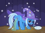  anus butt cape cutie_mark dildo english_text equine female feral friendship_is_magic hair hat horn horse long_hair looking_at_viewer magic magic_user mammal my_little_pony pony presenting purple_eyes pussy sex_toy solo spellcaster syoee_b text trixie_(mlp) unicorn wizard_hat 