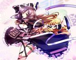  bad_id bad_pixiv_id breasts brown_eyes cleavage gradient_hair hijiri_byakuren large_breasts long_hair maetaku multicolored_hair solo sorcerer's_sutra_scroll thigh_strap touhou two-tone_hair 