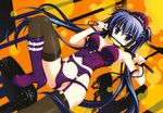  fujima_takuya garter_belt kuroki_kurumi r-15 stockings thighhighs 