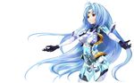  blue_hair highres kos-mos long_hair pupps red_eyes solo transparent wallpaper xenosaga xenosaga_episode_ii 