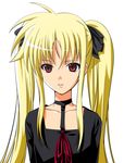  40010prototype blonde_hair choker fate_testarossa hair_ribbon long_hair lyrical_nanoha mahou_shoujo_lyrical_nanoha mahou_shoujo_lyrical_nanoha_a's mahou_shoujo_lyrical_nanoha_strikers red_eyes ribbon solo twintails 