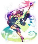  androgynous aqua_eyes bad_id bad_pixiv_id bloomers chiyono_nanimaru cloud facepaint fairy feathers full_body hair_feathers male_focus one_eye_closed pink_hair popoi seiken_densetsu seiken_densetsu_2 solo staff underwear white_bloomers 