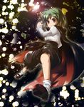  antennae artist_request cape fireflies green_hair insect_girl short_hair solo touhou wriggle_nightbug 