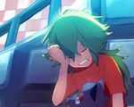  closed_eyes crying gen_5_pokemon green_hair long_hair male_focus n_(pokemon) pokemon pokemon_(creature) pokemon_(game) pokemon_bw tears yamo_(ly) zorua 