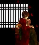  1girl bad_id bad_pixiv_id brother_and_sister brown_hair bug butterfly fatal_frame fatal_frame_2 insect japanese_clothes kimono koko_(oyasuminasai) obi rattle sash short_hair siblings tachibana_chitose tachibana_itsuki tears white_hair window 