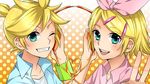  headphones ichinose777 kagamine_len kagamine_rin vocaloid 