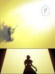  1girl caster_(fate/zero) comic fate/zero fate_(series) haya_(karn) jeanne_d'arc_(fate) jeanne_d'arc_(fate)_(all) light silhouette translated 