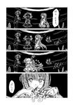  akemi_homura chibi comic greyscale hug kaname_madoka kiss kyubey mahou_shoujo_madoka_magica miki_sayaka monochrome multiple_girls pantyhose suigetsu_koubou time_stop tomoe_mami translated yuri za_warudo 