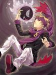  bad_id bad_pixiv_id blonde_hair gastly gen_1_pokemon headband ichi_kawa_ichi matsuba_(pokemon) pokemon pokemon_(creature) pokemon_(game) pokemon_hgss purple_eyes purple_scarf scarf sweater 