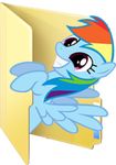  blues27xx computer equine female feral folder friendship_is_magic hair horse icon low_res mammal multi-colored_hair my_little_pony pegasus plain_background pony rainbow_dash_(mlp) rainbow_hair smile solo transparent_background wings 