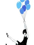  balloon copyright_request dress looking_at_viewer short_hair solo sousou_(sousouworks) spot_color 