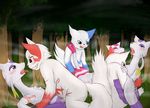  female forced forest from_behind male mienshao nintendo open_mouth penetration penis pok&#233;mon pok&eacute;mon pussy rape saliva sex tree unknown_artist vaginal video_games wood zangoose 