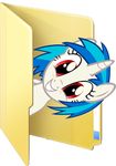  blues27xx equine female folder friendship_is_magic hair horn horse icon looking_at_viewer low_res mammal my_little_pony plain_background pony red_eyes smile transparent_background two_tone_hair unicorn vinyl_scratch_(mlp) 