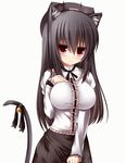  animal_ears animated animated_gif bell black_hair blinking blush cat_ears cat_tail hat jingle_bell long_hair mia_flatpaddy original red_eyes ribbon solo syroh tail tail_bell tail_ribbon 