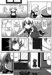  comic doujinshi english flandre_scarlet greyscale highres izayoi_sakuya monochrome multiple_girls noya_makoto remilia_scarlet touhou translated 