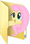  blue_eyes blues27xx equine female fluttershy_(mlp) folder friendship_is_magic horse icon low_res mammal my_little_pony plain_background pony smile transparent_background 