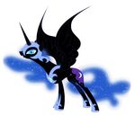 cutie_mark equine female feral friendship_is_magic hair horn mammal mist my_little_pony nightmare_moon_(mlp) solo unknown_artist winged_unicorn wings 