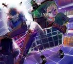  3boys crossover link male male_focus metal_gear metal_gear_(series) metal_gear_solid multiple_boys psycho_mantis shop shopping_cart solid_snake super_smash_bros. the_legend_of_zelda 