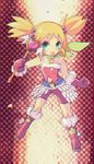  1girl blonde_hair bobobo-bo_bo-bobo boots gloves pokomi_(bobobo-bo_bo-bobo) solo staff star twintails 