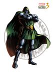  1boy absurdres armor capcom cape crossed_arms doctor_doom dr_doom full_body gypsy highres hood male male_focus marvel marvel_vs._capcom marvel_vs_capcom mori_toshiaki official_art shinkiro silhouette solo standing 