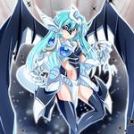  armor blue_hair claws duel_monster long_hair malefic_stardust_dragon open_mouth personification solo tail wings yellow_eyes yu-gi-oh! yuu-gi-ou_5d&#039;s yuu-gi-ou_5d's 