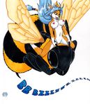  bee breasts canine female fox insect mammal micro mount nude plain_background pussy selena size_difference stinger tierafoxglove white_background 