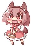  :d animal_ears blush bracelet chibi full_body jewelry lowres maitora open_mouth original picnic_basket red_eyes red_hair short_hair smile solo tail transparent_background v-shaped_eyebrows 