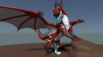  3d_(artwork) altarius digital_media_(artwork) dragon feral horn knot looking_at_viewer male penis scalie solo tongue ultrayanto western_dragon wings 