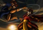  anthro battle canine duo fight fox-die kick kung_fu male mammal wolf xepher_sicarius 