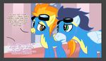  english_text equine eyewear female feral friendship_is_magic goggles horse male mammal my_little_pony pegasus pony soarin_(mlp) spitfire_(mlp) text vitamingem wings wonderbolts_(mlp) 