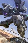  aircraft artist_request flying gun helicopter mecha multiple_boys muvluv muvluv_alternative realistic science_fiction weapon 