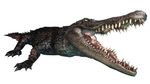  alligator animal capcom crocodilian human no_humans reptile resident_evil teeth 