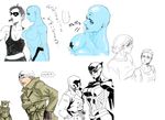  bad_id bad_pixiv_id bald bald_girl black_hair blood breasts censored cigar cleavage cravat dr._manhattan freckles genderswap genderswap_(mtf) glasses goggles inaba_taro lips looking_away mask medium_breasts multiple_girls muscle nipples nite_owl oekaki red_hair rorschach shirt short_hair sleeveless sleeveless_shirt small_breasts the_comedian tomboy translated trench_coat watchmen 