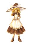  amanojaku bad_id bad_pixiv_id blonde_hair braid hat highres kirisame_marisa mini-hakkero solo touhou witch_hat yellow_eyes 