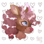 anthro antlers cervine deer digital_media_(artwork) female fur hair horn lexi_cerv mammal meonshty pink_hair simple_background smile solo