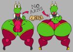 annelid anthro armless big_bulge big_butt bookworm_(game) bulge butt clothing colored digital_drawing_(artwork) digital_media_(artwork) electronic_arts eyewear footwear glasses green_body huge_butt huge_thighs legwear lex_the_bookworm male model_sheet popcap_games shoes sketch solo stockings tail thick_thighs thigh_highs volfenf worm