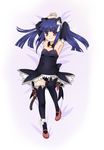  angel_mort animal_ears blue_hair bow cat_ears dakimakura furude_rika highres higurashi_no_naku_koro_ni image_sample lmo long_hair lying md5_mismatch on_back pixiv_sample purple_eyes skirt smile thighhighs twintails 