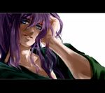  artist_request blue_eyes kamui_gakupo long_hair male_focus portrait purple_hair solo vocaloid 