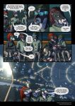 2025 3_fingers 4_arms 4_eyes ahshu_shearu alien anthro biped bracelet clothed clothing colored comic darth_biomech dialogue dialogue_box english_text female fingers furgonomics gharr_neht_ra green_eyes green_hair group hair hekaht_ruhane hi_res hug jewelry leaving_the_cradle male multi_arm multi_eye multi_limb open_mouth prosthetic prosthetic_arm prosthetic_limb raharr red_hair sitting speech_bubble tail tail_clothing teeth text tongue trio url