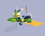 animated antennae_(anatomy) arthropod blinking_light blush digital_media_(artwork) emmie_(giik) exhaust female giik green_body insect living_machine living_vehicle machine mantis masturbation moped nonbinary_(lore) pixel_(artwork) pixel_animation solo vehicle