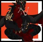 animal_genitalia animal_penis anthro balls big_balls bodily_fluids cum cum_in_mouth cum_inside cum_on_face cum_on_own_face cum_on_self dragon drinking drinking_cum equine_genitalia equine_penis genital_fluids genitals gold_(metal) gold_tooth hi_res hybrid_genitalia hybrid_penis knot knotted_equine_penis knotted_penis lddraws male muscular mythological_creature mythological_scalie mythology penis scalie sheath