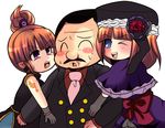  2girls blush dual_persona eva_beatrice hat multiple_girls nagasawa_manabu tattoo umineko_no_naku_koro_ni ushiromiya_eva ushiromiya_hideyoshi 