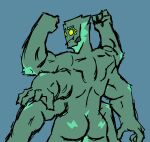 2020 4_fingers 4_pecs 6_arms 8_eyes animal_humanoid arachnid arachnid_humanoid arthropod arthropod_humanoid balls barazoku blue_nipples butt caius_(citrigoo) claws darkburg erection eyebrows fangs fingers genitals green_accents green_armpit_hair green_arms green_body green_body_hair green_chest green_claws green_eyebrows green_eyes green_fingers green_hands green_head green_legs green_pubes hi_res humanoid humanoid_genitalia humanoid_penis looking_at_viewer male male_humanoid multi_arm multi_eye multi_limb multi_pecs muscular muscular_humanoid nipples not_furry nude nude_male pecs penis pubes rear_view signature smile spider_humanoid teeth
