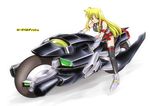  fate_testarossa mahou_shoujo_lyrical_nanoha mahou_shoujo_lyrical_nanoha_strikers motorcycle white 