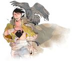  bad_id bad_pixiv_id bandages bird fall_tip feathers fullmetal_alchemist greed hawk ling_yao male_focus solo 