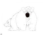 2025 anal animal_genitalia animal_penis anus aroused ass_up backsack balls bear bear_ears big_anus big_balls big_penis bodily_fluids brown_bear butt butt_grab digital_drawing_(artwork) digital_media_(artwork) disembodied_hand erection eyebrows feral fur furry_tail gaping gaping_anus genitals grizzly_bear hand_on_anus hand_on_butt head_down_ass_up hi_res holding_butt huge_anus kuruk_(character) leaking leaking_anus looking_at_viewer looking_back looking_back_at_viewer male male_feral mammal neemyart nude paws penis perineum plantigrade presenting presenting_hindquarters puffy_anus pulling_anus quadruped raised_tail rear_view short_tail simple_background sketch small_tail solo spread_anus spread_butt spreading tail three-quarter_view tight_balls ursidae ursine ursine_ears