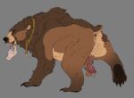 2025 anatomically_correct anatomically_correct_genitalia anatomically_correct_penis animal_genitalia animal_penis anus arm_markings aroused balls bear bear_ears belly big_balls big_penis bodily_fluids brown_arms brown_bear brown_body brown_ears brown_fur brown_hands brown_legs butt butt_grab cheek_markings claws collar digital_drawing_(artwork) digital_media_(artwork) disembodied_hand eyebrows facial_markings feral fondling fur furry_tail genital_fluids genitals grizzly_bear hair half-erect hand_on_butt hand_on_penis handjob head_markings hi_res holding_butt kuruk_(character) leaking_precum leash leg_markings male male_feral mammal mane mane_hair markings monotone_background multicolored_body multicolored_fur nude open_mouth pawpads paws penile penis penis_grab plantigrade precum quadruped raised_tail rope rope_around_neck rope_collar rope_leash saberhorn scratching_chin sex sheath short_tail side_view simple_background sketch small_tail solo spread_butt spreading tail tan_balls tan_belly tan_body tan_fur third-party_edit tongue tongue_out ursidae ursine ursine_ears ursine_genitalia ursine_penis
